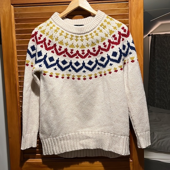 J. Crew sweatshirt holiday pattern - Picture 2 of 5